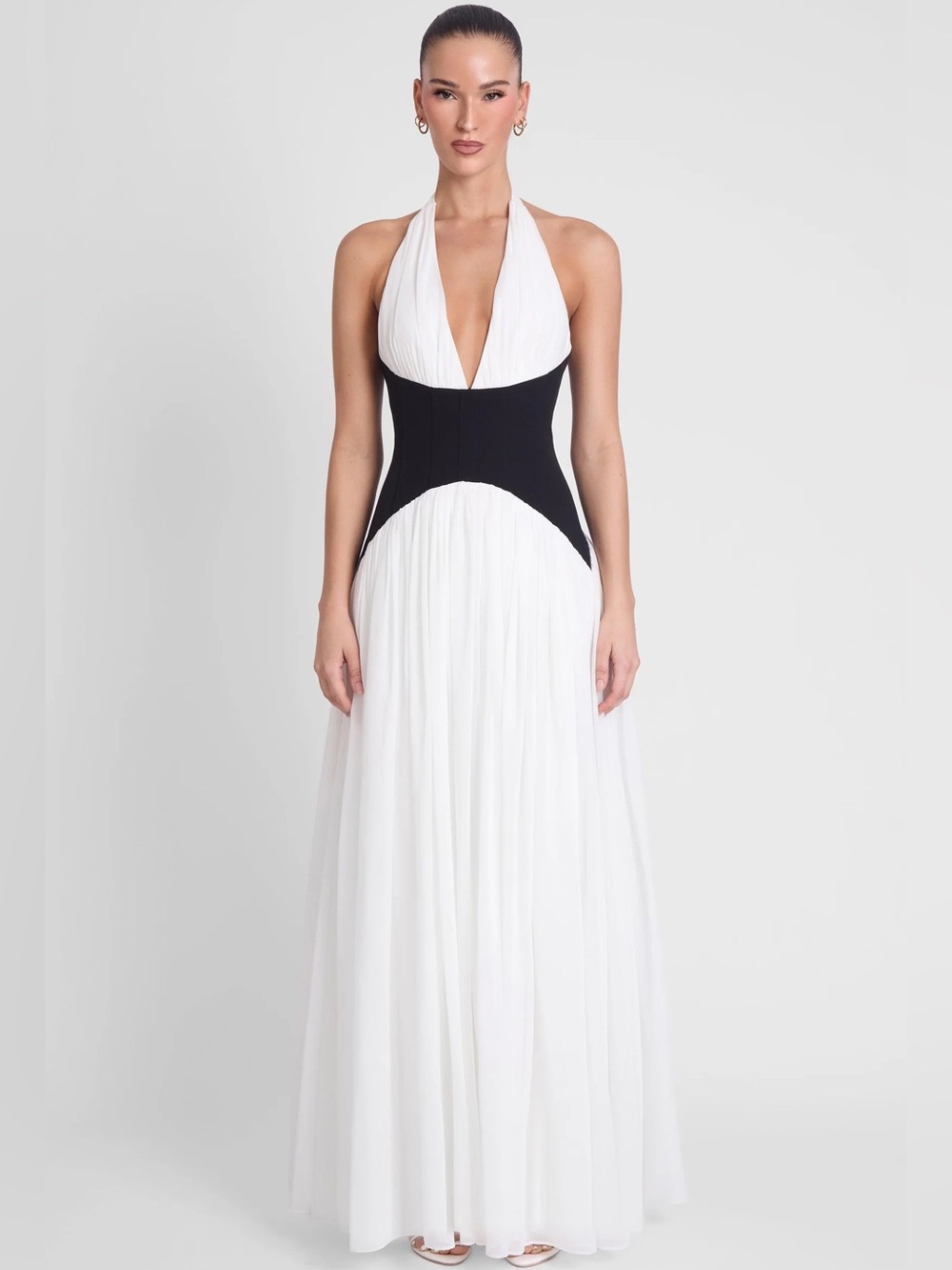LEAU HARLOWE Corset Maxi Dress